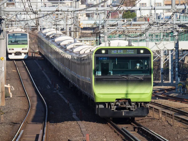 Japán Vasúti Tájkép Nap — Stock Fotó