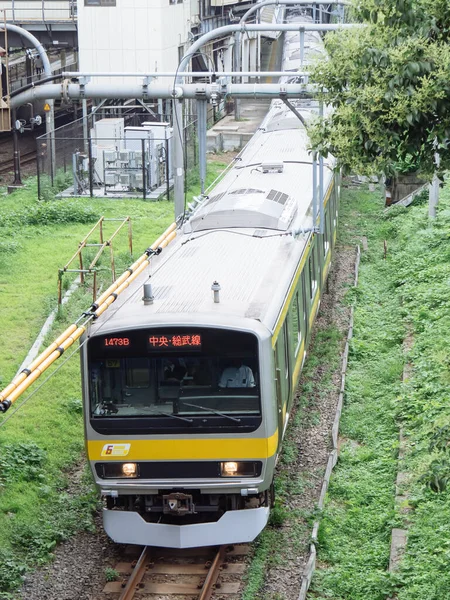 Japansk Järnväg Landskapsdag — Stockfoto