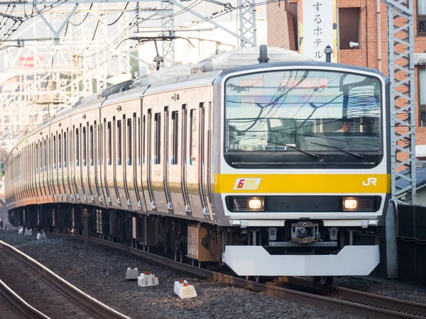 Japán Vasúti Tájkép Nap — Stock Fotó