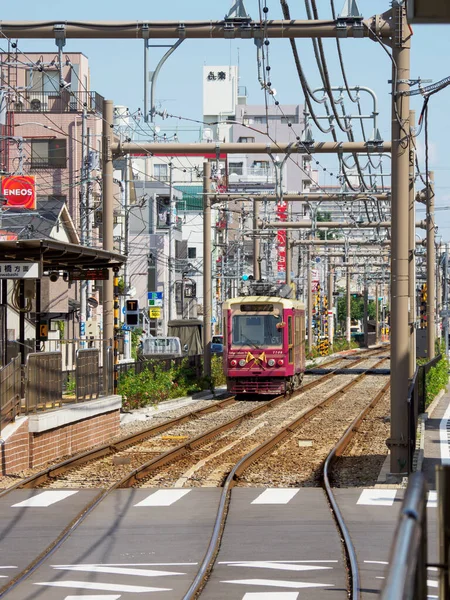 Japanse Spoorweg Landschapsdag — Stockfoto