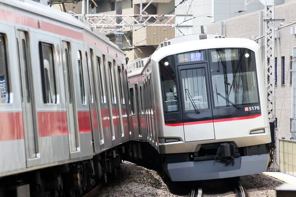 Día Del Paisaje Ferroviario Japonés — Foto de Stock