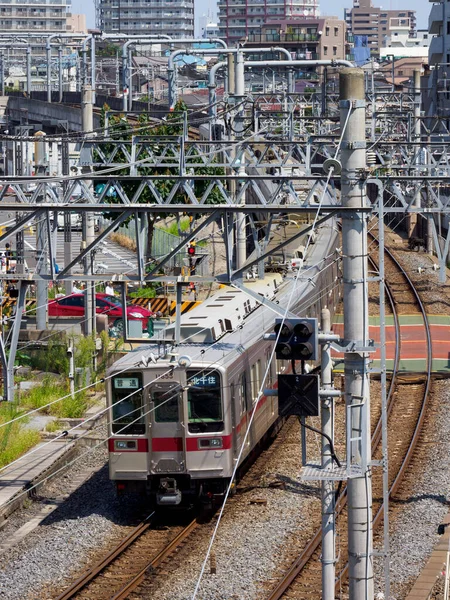 Giornata Del Paesaggio Ferroviario Giapponese — Foto Stock