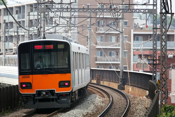 Giornata Del Paesaggio Ferroviario Giapponese — Foto Stock