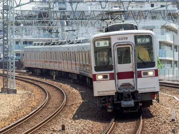 Giornata Del Paesaggio Ferroviario Giapponese — Foto Stock