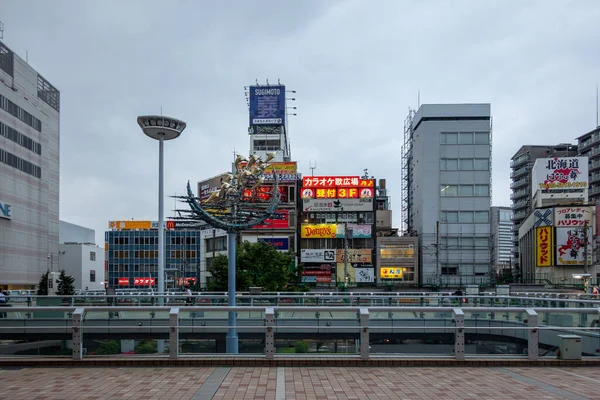 Пейзаж Кита Сэнджу Токио — стоковое фото