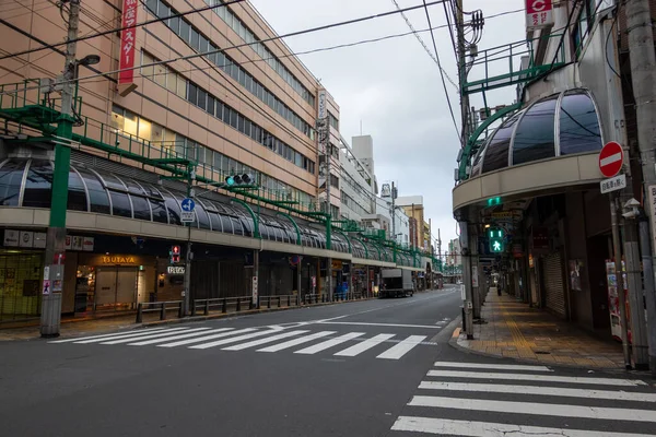 Kita Senju Landschaft Tokio — Stockfoto