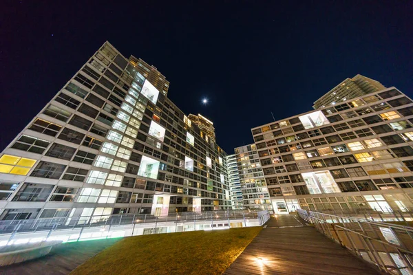 Shinonome Canal Court Japão Tokyo Night View — Fotografia de Stock