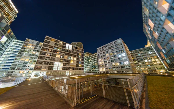 Cour Canal Shinonome Japon Tokyo Vue Nuit — Photo