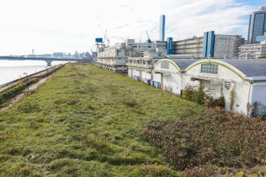 Japonya Tokyo Harumi manzarası