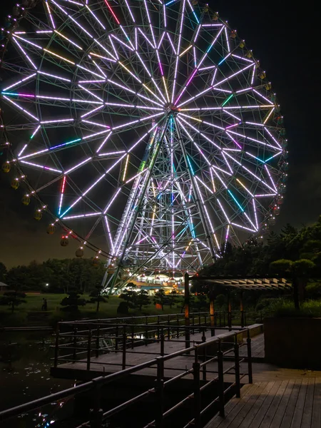 Japan Ferris Wheel Landscape — Stock Photo, Image