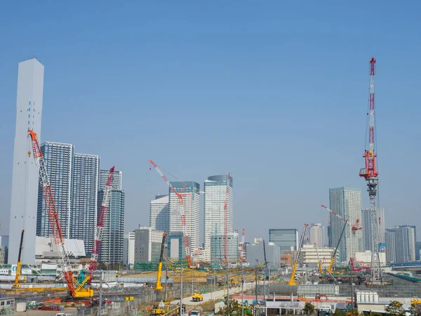 日本の春海再開発 東京景観 — ストック写真