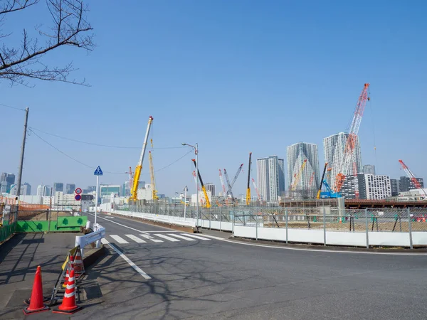 日本の春海再開発 東京景観 — ストック写真