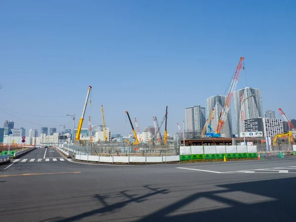 Harumi Redevelopment Japan Tokyo Landscape — стокове фото