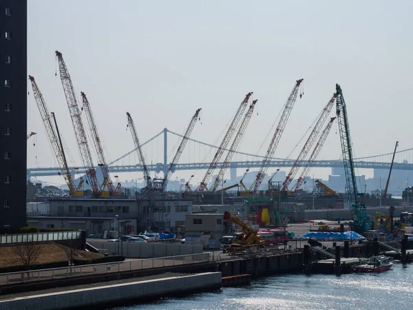 Herontwikkeling Harumi Japan Tokio Landschap — Stockfoto