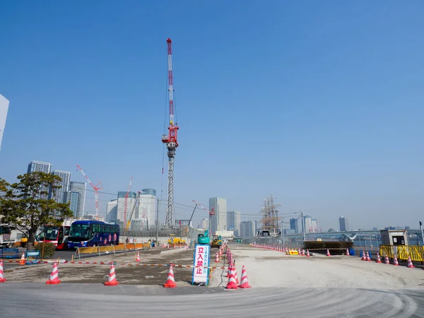 Harumi Redevelopment Japan Tokyo Landscape — стокове фото