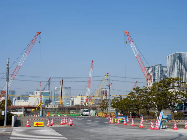 日本の春海再開発 東京景観 — ストック写真