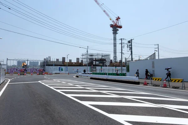 Harumi Redevelopment Japan Tokyo Landscape — стокове фото