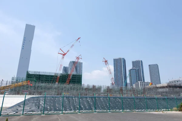 Harumi Redevelopment Japan Tokyo Landscape — стокове фото