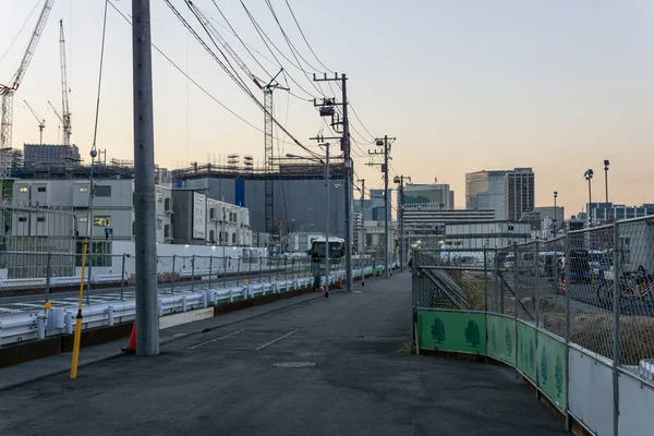Reconstrução Harumi Japão Tokyo Landscape — Fotografia de Stock