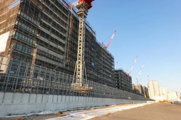 Reconstrução Harumi Japão Tokyo Landscape — Fotografia de Stock