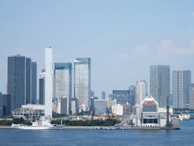 Japonya Tokyo Harumi manzarası