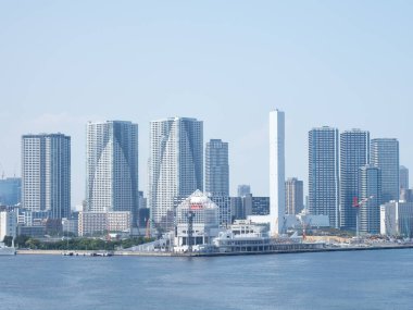 Japonya Tokyo Harumi manzarası