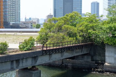 Japonya Tokyo Harumi manzarası