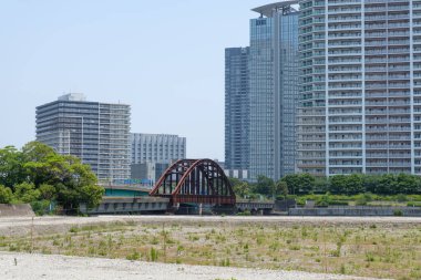 Japonya Tokyo Harumi manzarası