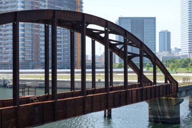 Japonya Tokyo Harumi manzarası