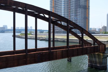 Japonya Tokyo Harumi manzarası