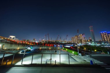 Japonya Tokyo Harumi manzarası
