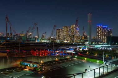 Japonya Tokyo Harumi manzarası