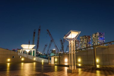 Japonya Tokyo Harumi manzarası