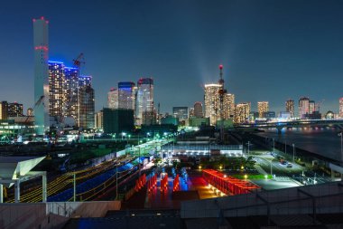 Japonya Tokyo Harumi manzarası
