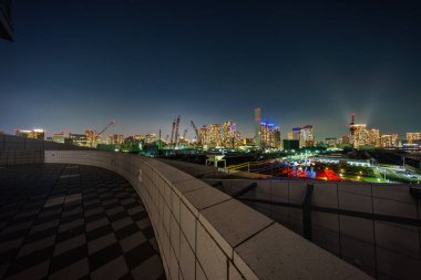 Japonya Tokyo Harumi manzarası