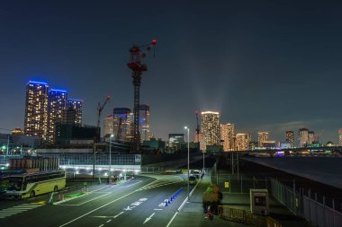 Japonya Tokyo Harumi manzarası