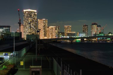 Japonya Tokyo Harumi manzarası