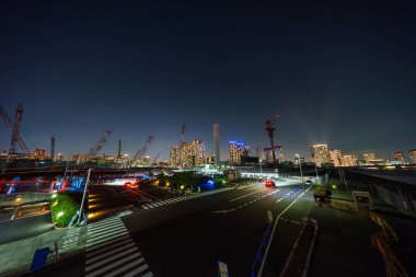 Japonya Tokyo Harumi manzarası