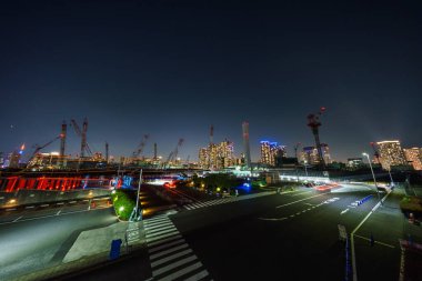 Japonya Tokyo Harumi manzarası