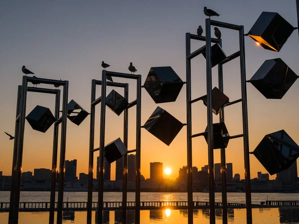 Japonya Tokyo Harumi manzarası