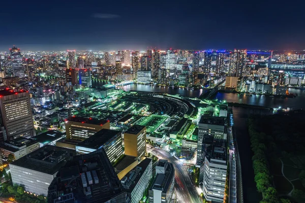 Japonya Gözlem Odası Gece Görünümü — Stok fotoğraf