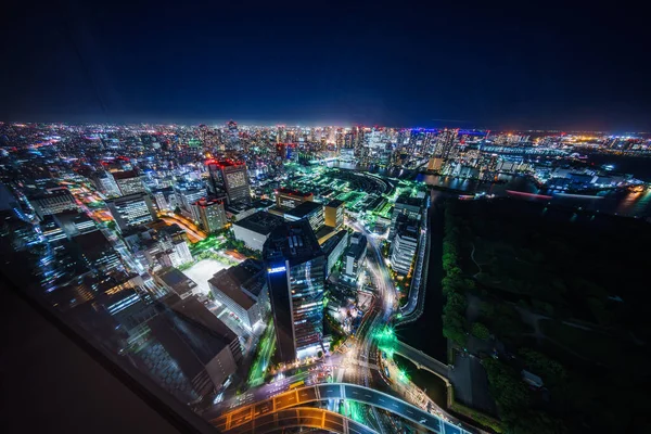 Παρατήρησης Νύχτα Δωμάτιο Θέα Στην Ιαπωνία — Φωτογραφία Αρχείου