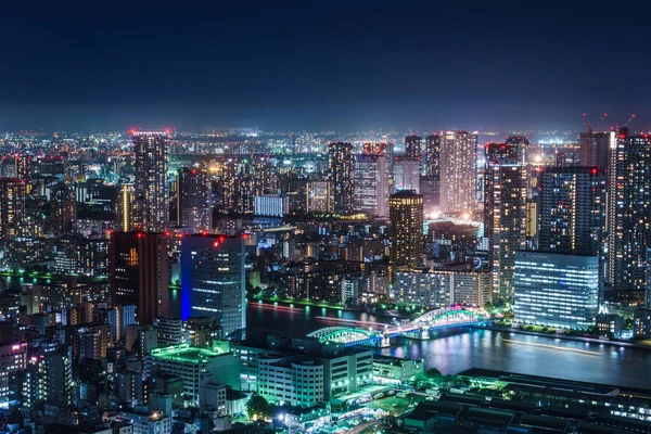 Sala Observação Vista Noturna Japão — Fotografia de Stock