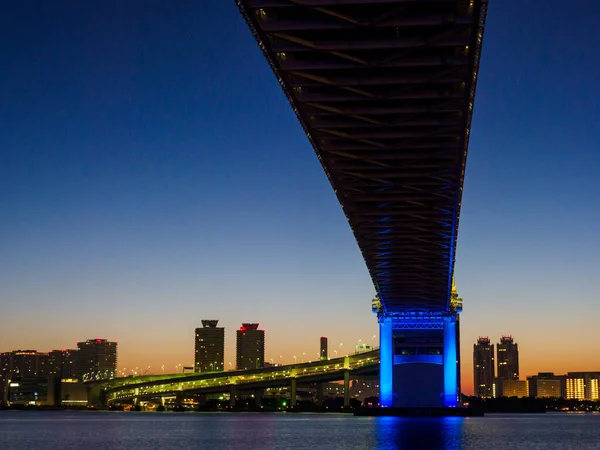 Tokio Tęczowy Most Krajobraz — Zdjęcie stockowe