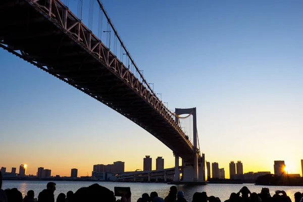 Tokyo Rainbow Bridge Paesaggio — Foto Stock