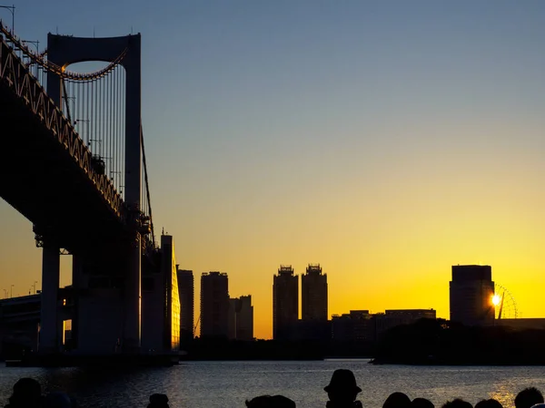 Tokyo Rainbow Bridge Paisaje — Foto de Stock