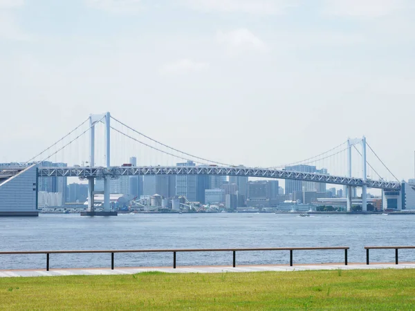 Tokyo Rainbow Bridge Landskap — Stockfoto