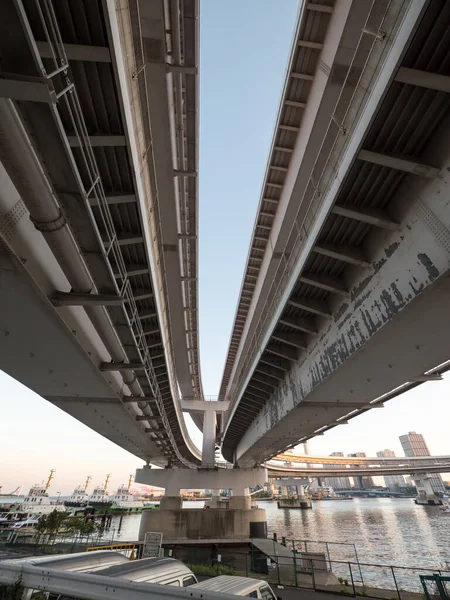 Tokyo Rainbow Bridge Paisagem — Fotografia de Stock