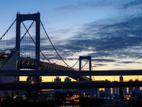 Tokyo Rainbow Bridge Paisaje —  Fotos de Stock