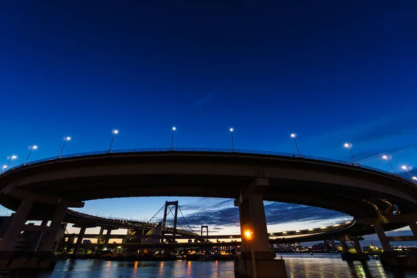 Tokyo Rainbow Bridge Paisagem — Fotografia de Stock